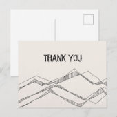 Carte postale Merci de la nature esquissée (Devant / Derrière)