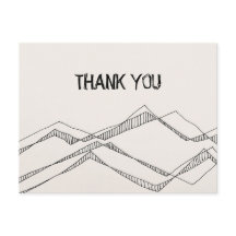 Carte postale Merci de la nature esquissée