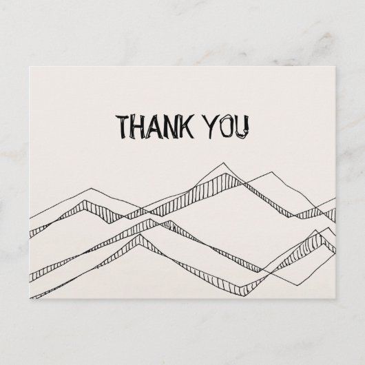 Carte postale Merci de la nature esquissée (Devant)