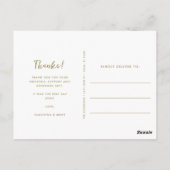 Carte Postale Merci de mariage de la plage photo nautique (Dos)