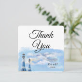 Carte postale Merci de mariage de plage (Debout devant)