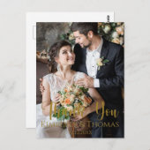 Carte Postale Merci de Mariage de script simple (Devant / Derrière)