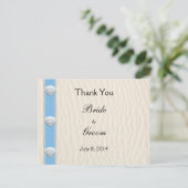 Carte Postale Merci de mariage de Seashell Beach (Debout devant)