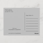 Carte Postale Merci de Mariage de style géométrique simple (Dos)