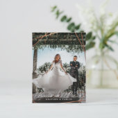 Carte Postale Merci de Mariage géométrique Or moderne (Debout devant)