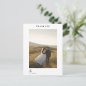 Carte Postale Merci de Mariage moderne chic (Debout devant)