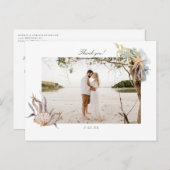 Carte postale Merci de mariage Ocean Beach (Devant / Derrière)