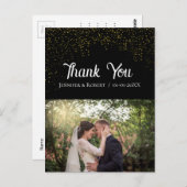 Carte Postale Merci de Mariage photo customisé (Devant / Derrière)