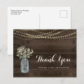 Carte Postale Merci de Mariage russe personnalisé (Devant / Derrière)