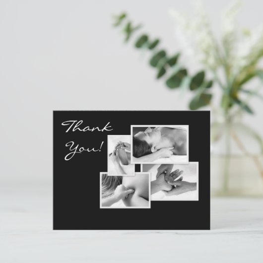 Carte postale Merci de massage (Debout devant)