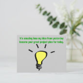 Carte Postale Merci de me féliciter pour cette idée (Debout devant)