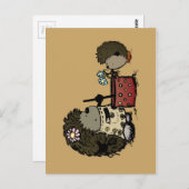 Carte Postale Merci de me nourrir maman (Devant / Derrière)