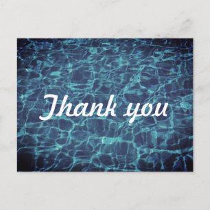 Carte Postale Merci de nager Motifs d'eau de piscine Cool
