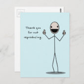 Carte Postale Merci De Ne Pas Reproduire (Devant / Derrière)