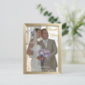 Carte postale Merci de Noël blanc (Debout devant)