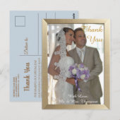 Carte postale Merci de Noël blanc (Devant / Derrière)