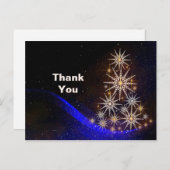 Carte Postale Merci de Noël étoile (Devant / Derrière)