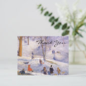 Carte Postale Merci de Noël vintage (Debout devant)