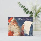 Carte Postale Merci de Noël vintage (Debout devant)