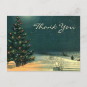 Carte Postale Merci de Noël vintage (Devant)