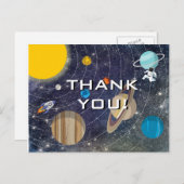 Carte Postale Merci de partie du système solaire (Devant / Derrière)