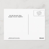 Carte Postale Merci de partie du système solaire (Dos)