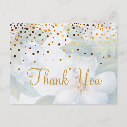 Carte Postale Merci de Parties scintillant or tendance peu coûte (Devant)