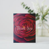 Carte Postale Merci de peinture à l'huile de rose rouge (Debout devant)