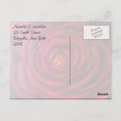 Carte Postale Merci de peinture à l'huile de rose rouge (Dos)