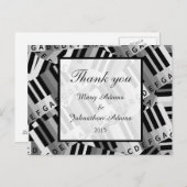 Carte Postale Merci de piano Mariage (Devant / Derrière)