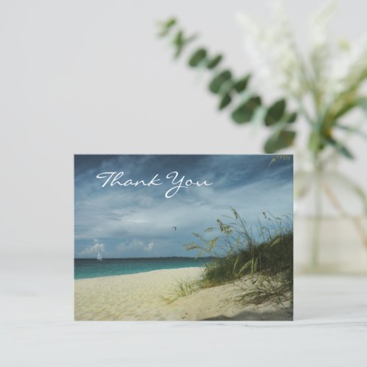 Carte postale Merci de plage (Debout devant)