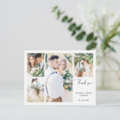 Carte postale Merci de quatre photos blanc (Debout devant)