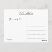 Carte postale Merci de quatre photos blanc (Dos)