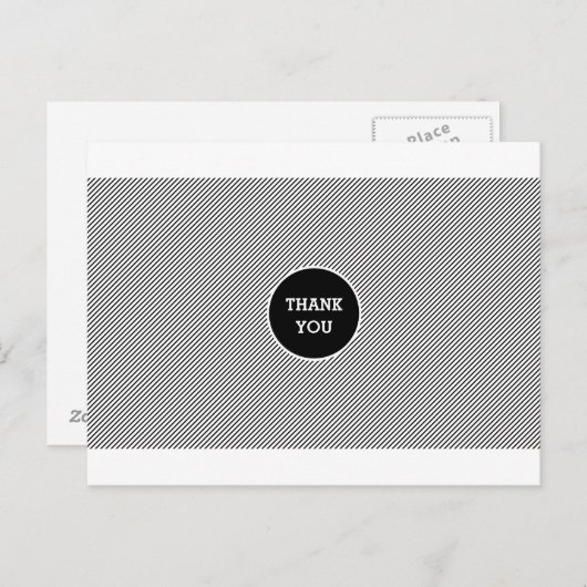 Carte postale Merci de rayures modernes (Devant / Derrière)