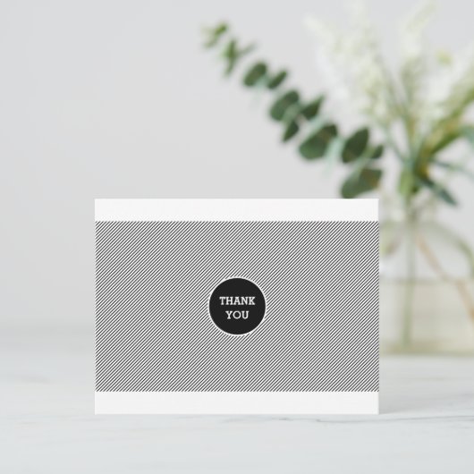 Carte postale Merci de rayures modernes (Debout devant)