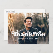 Carte Postale Merci de remise de diplômes design rétro (Devant / Derrière)