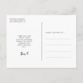 Carte Postale Merci de remise de diplômes design rétro (Dos)