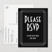 Carte postale "Merci de répondre" au look inspiré  (Devant / Derrière)