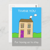 Carte Postale Merci de rester (Devant / Derrière)