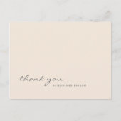 Carte postale Merci de script couleur vive Peach (Devant)