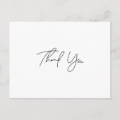 Carte postale Merci de script simple (Devant)