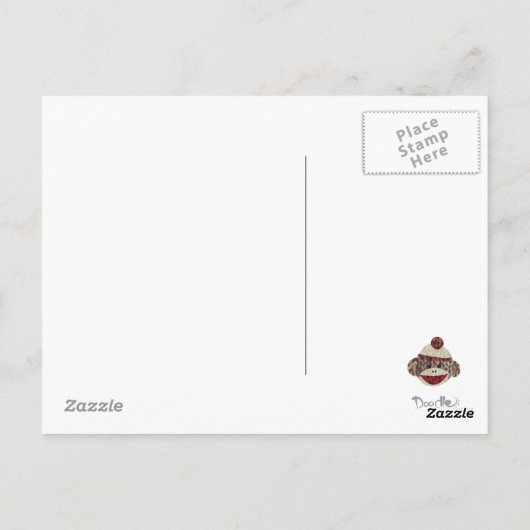 Carte postale Merci de singe de réserve (Dos)