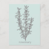 Carte Postale Merci de soutenir mon entreprise Rosemary (Devant)