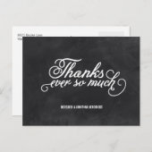 Carte Postale Merci de tableau de bord (Devant / Derrière)