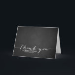 Carte postale Merci de tableau de bord de script m<br><div class="desc">Carte de remerciements de Personnaliser de carte postale de Merci de tableau noir manuscrit avec script de calligraphie manuscrit. Des articles similaires peuvent être trouvés dans mon magasin.</div>