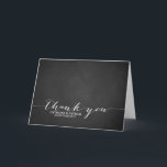 Carte postale Merci de tableau de bord de script m<br><div class="desc">Carte de remerciements de Personnaliser de carte postale de Merci de tableau noir manuscrit avec script de calligraphie manuscrit. Des articles similaires peuvent être trouvés dans mon magasin.</div>