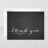 Carte postale Merci de tableau de bord de script m (Devant / Derrière)