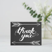 Carte postale Merci de tableau noir (Debout devant)