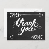 Carte postale Merci de tableau noir (Devant / Derrière)