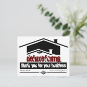 Carte Postale Merci de toit noir (Debout devant)